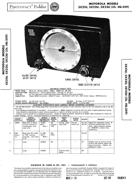 5X21U Ch= HS-259; Motorola Inc. ex (ID = 2826277) Radio