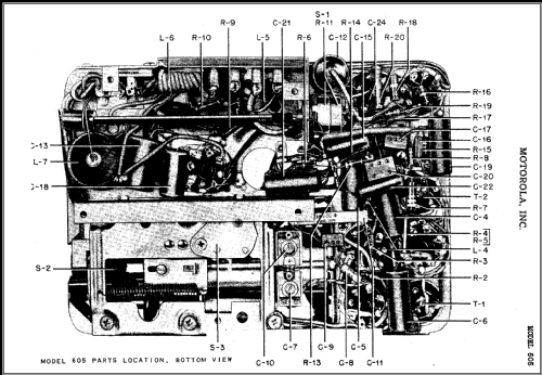 605 Ch= AS-15; Motorola Inc. ex (ID = 436101) Car Radio