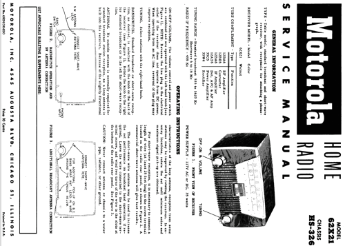 62X21 Ch= HS-326; Motorola Inc. ex (ID = 1078130) Radio