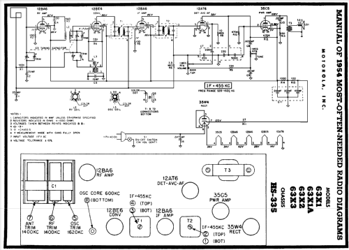 63X1 Ch= HS-335; Motorola Inc. ex (ID = 178027) Radio