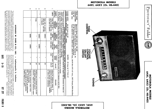 64X1 Ch= HS-440; Motorola Inc. ex (ID = 516258) Radio