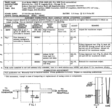 66MFP Ford FDR-18805-B1; Motorola Inc. ex (ID = 235874) Car Radio