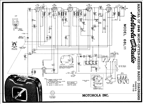 68L11 Ch= HS-119; Motorola Inc. ex (ID = 97313) Radio