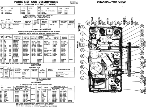 6M-12 ; Motorola Inc. ex (ID = 235592) Car Radio