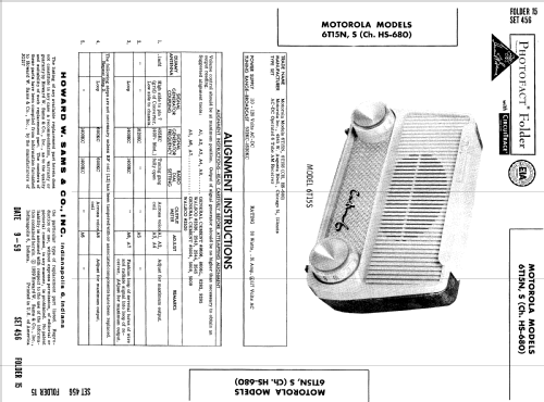 6T15N Ch= HS-680; Motorola Inc. ex (ID = 518230) Radio