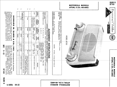 6T15S Ch= HS-680; Motorola Inc. ex (ID = 518235) Radio