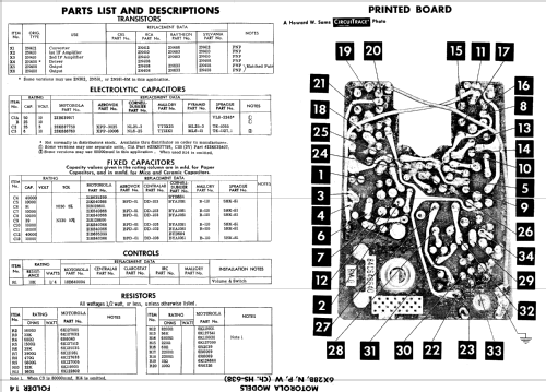 6X28N Ch= HS-638; Motorola Inc. ex (ID = 695959) Radio