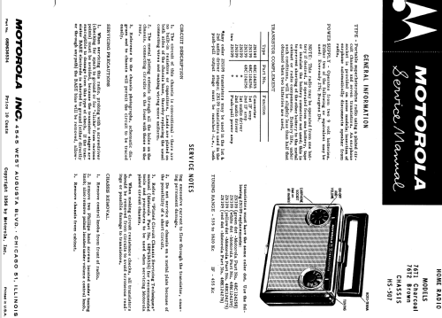 76T2 Ch= HS-507; Motorola Inc. ex (ID = 1131541) Radio