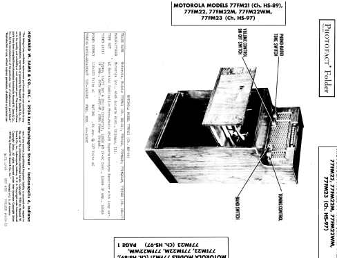 77FM22 Ch= HS-97; Motorola Inc. ex (ID = 946412) Radio