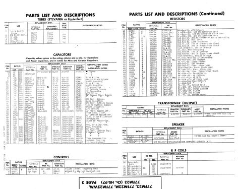 77FM22 Ch= HS-97; Motorola Inc. ex (ID = 946414) Radio