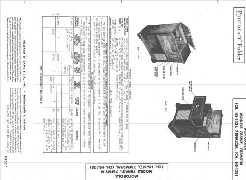 78FM21 Ch= HS-132; Motorola Inc. ex (ID = 1524028) Radio