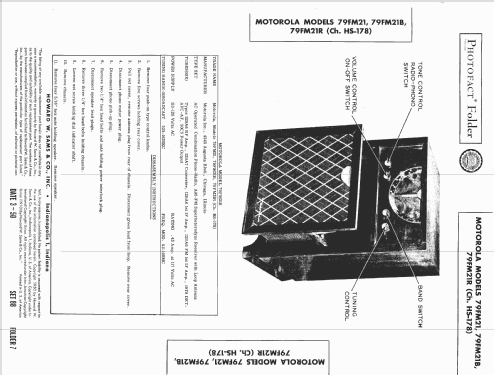 79FM21B HS178 ; Motorola Inc. ex (ID = 1597722) Radio