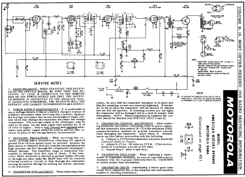 84MA American Motors 8990494; Motorola Inc. ex (ID = 138124) Car Radio