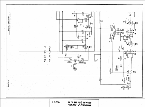 88FM21 Ch= HS-133; Motorola Inc. ex (ID = 1477797) Radio