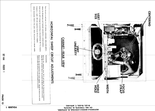 A21K106M Ch= WTS-553; Motorola Inc. ex (ID = 890571) Télévision