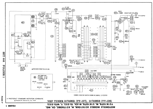 A21T60BG Ch= WTS-553; Motorola Inc. ex (ID = 890622) Fernseh-E