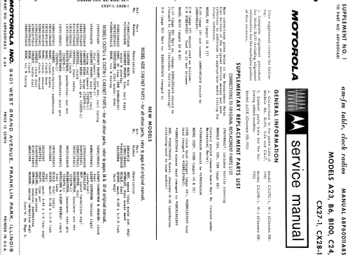 A23E Ch= HS-983; Motorola Inc. ex (ID = 1602835) Radio