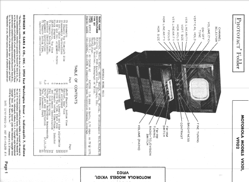AM-FM Radio, TV Receiver, Phonograph VT101; Motorola Inc. ex (ID = 1437477) TV-Radio