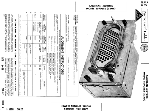 American Motors 8990582 Ch= 93MR; Motorola Inc. ex (ID = 698499) Car Radio