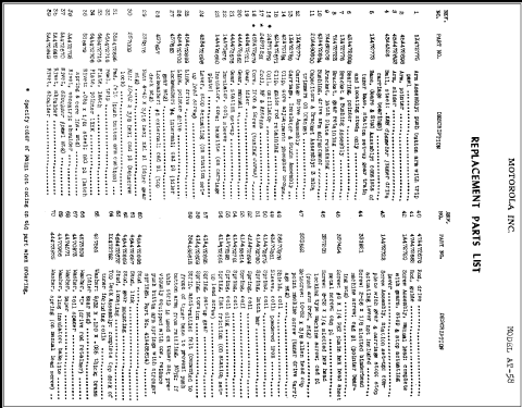 AT58 8A; Motorola Inc. ex (ID = 293596) Radio