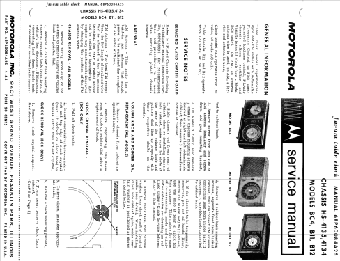 B11E Ch= HS-4134; Motorola Inc. ex (ID = 1599823) Radio