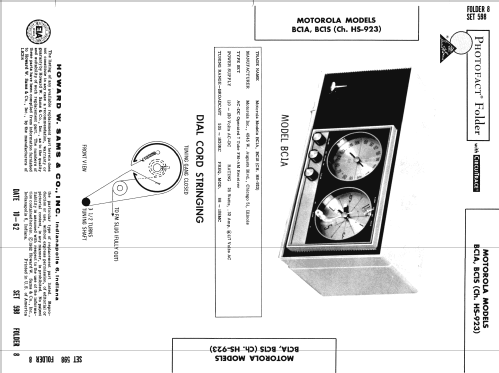 BC1A HS-923; Motorola Inc. ex (ID = 1274068) Radio