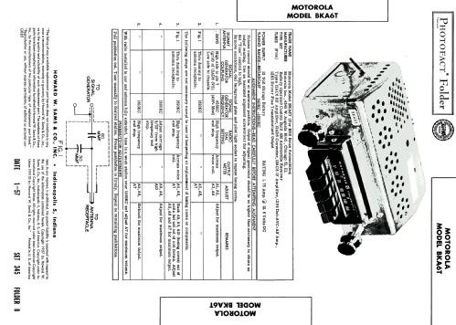 BKA6T ; Motorola Inc. ex (ID = 1777719) Car Radio