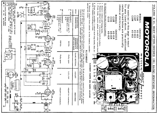 C10P Ch= HS-813; Motorola Inc. ex (ID = 145595) Radio