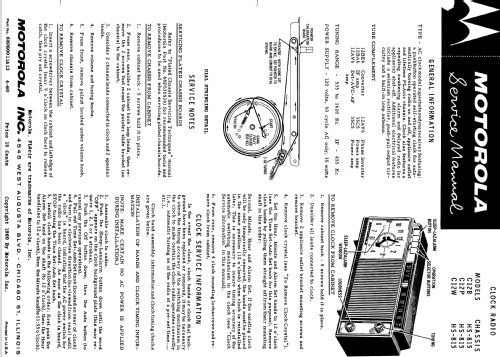 C12W Ch= HS-815; Motorola Inc. ex (ID = 1153849) Radio