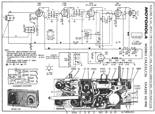 C34W Ch= HS-998; Motorola Inc. ex (ID = 1588467) Radio