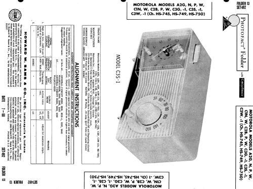 C3S-1 Ch= HS-750; Motorola Inc. ex (ID = 592400) Radio