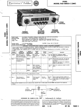 Ford FAD-18805-C ; Motorola Inc. ex (ID = 3172583) Car Radio