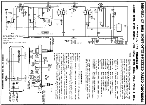 HJ2M Henry J Ch= 2A , P6-2, P8-2; Motorola Inc. ex (ID = 147138) Car Radio