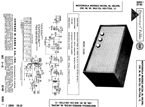 HK39CW Ch= HS-712A-1; Motorola Inc. ex (ID = 611273) Ampl/Mixer