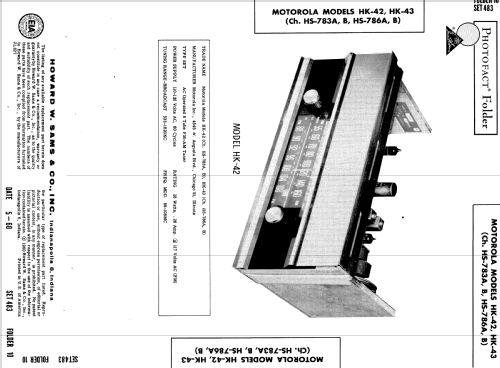 HK-42 Ch= HS-783B; Motorola Inc. ex (ID = 570069) Radio