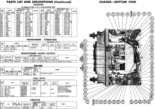 MoPar 910HR Dodge D62, D63; Motorola Inc. ex (ID = 235817) Car Radio
