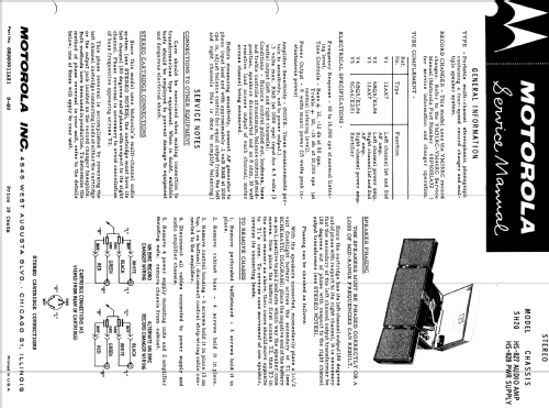 SH20G Ch= HS-827 HS-828; Motorola Inc. ex (ID = 1159501) Ton-Bild