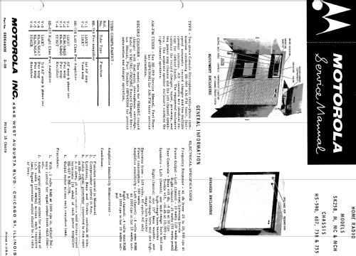 SK25B Ch= HS-590 HS-607 HS-738 HS-755; Motorola Inc. ex (ID = 1161175) Radio