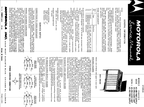 SK34B-1 Ch= HS-890 HS-893; Motorola Inc. ex (ID = 1158361) Sonido-V