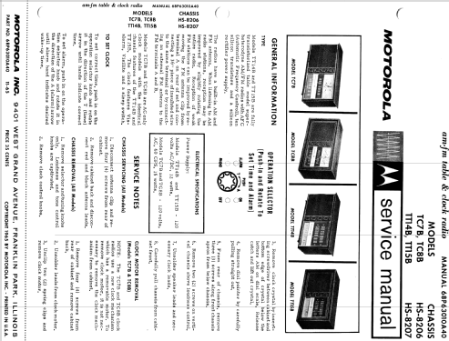 TC7BU Ch= HS-8206; Motorola Inc. ex (ID = 1590180) Radio