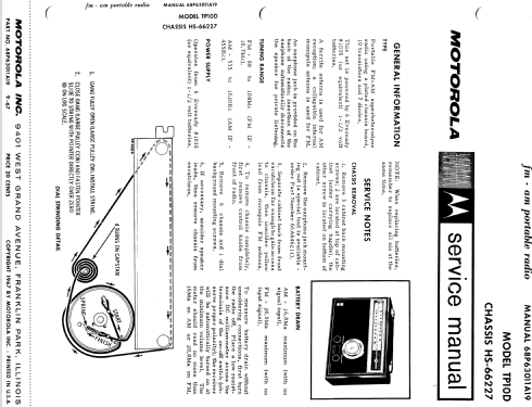 TP10D Ch= HS-66227; Motorola Inc. ex (ID = 1198131) Radio