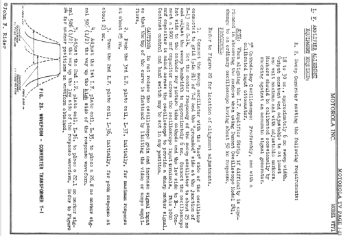 VT-71-M-A TS-4J; Motorola Inc. ex (ID = 726036) Fernseh-E