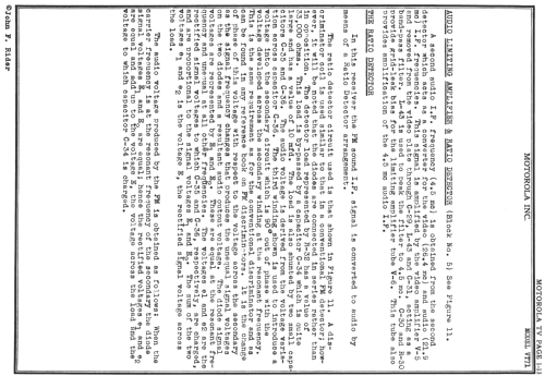 VT-71 TS-4D; Motorola Inc. ex (ID = 725974) Television