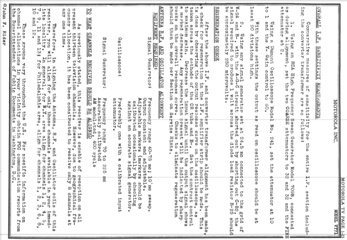 VT-71 TS-4D; Motorola Inc. ex (ID = 725986) Television