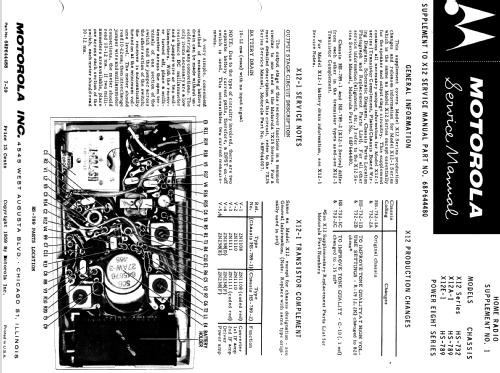 X12A-1 Ch= HS-789-2; Motorola Inc. ex (ID = 1166799) Radio