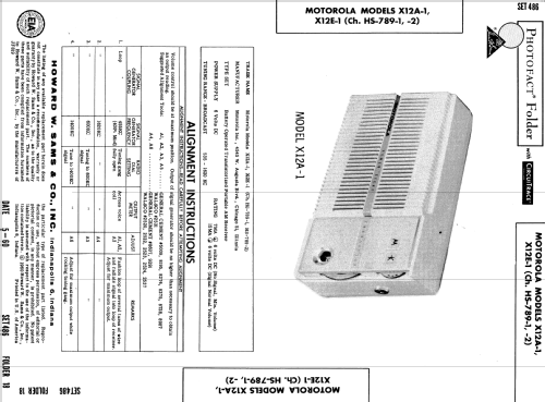 X12E-1 Ch= HS-789-2; Motorola Inc. ex (ID = 566429) Radio