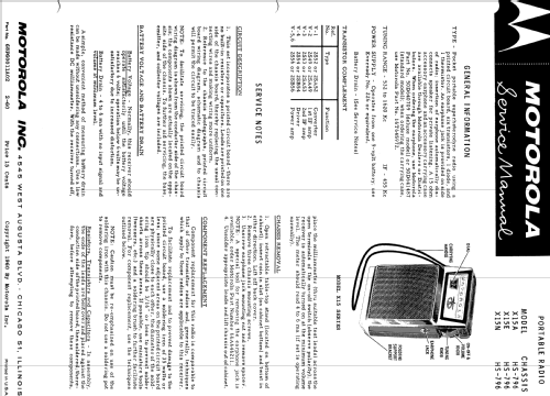 X15A Ch= HS-796; Motorola Inc. ex (ID = 1166957) Radio