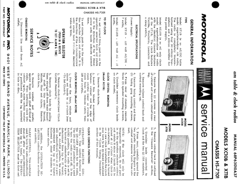 XC10BL Ch= HS-7201; Motorola Inc. ex (ID = 1499332) Radio