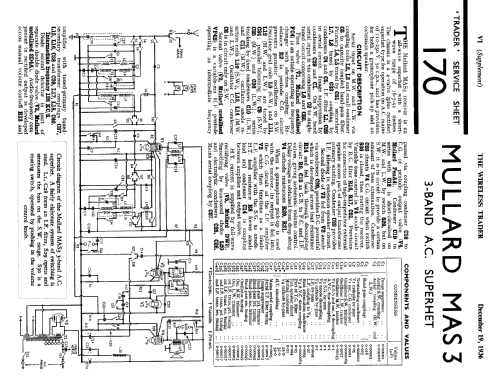 MAS3; Mullard Wireless, (ID = 1033773) Radio