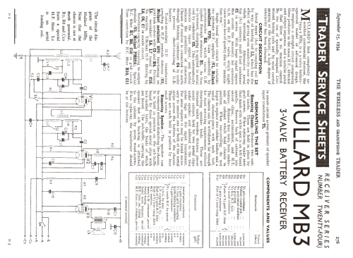 MB3; Mullard Wireless, (ID = 1022697) Radio
